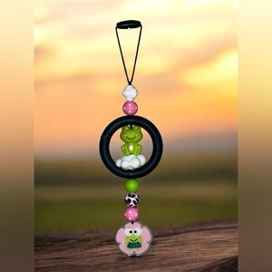 Cute Frog Beaded Car Charm